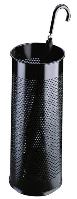 Atlanta Umbrella Stand Perforated Metal 28.5L - Black