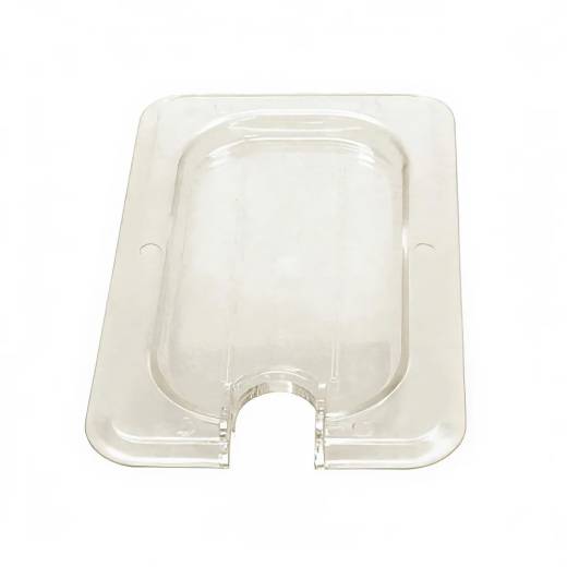 1/9 Polycarbonate Gastronorm Notched Lid Clear