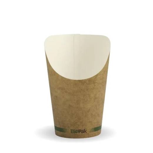 BioPak Small 12oz Kraft Chip Cup (x1000)