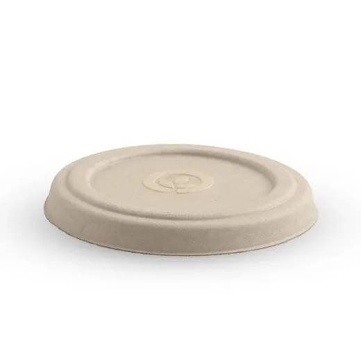 Biopak Natural Bagasse Portion Pot Lid for 3/4oz (x1000)
