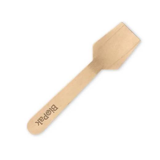 BioPak Wax Coated Wooden Ice Cream Spade 95mm (x2000)