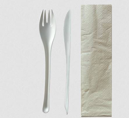 EKO Set 2 White - Fork/Knife/Napkins (x50)