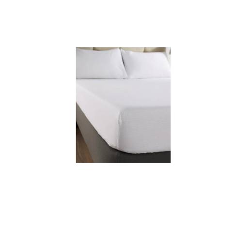 Kensington Fitted Sheet Double White 141x196cm