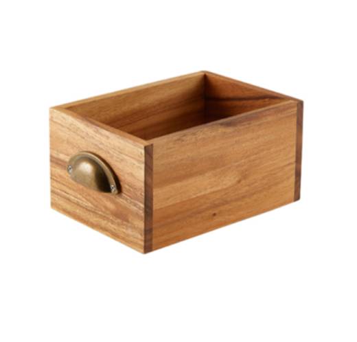 GenWare Acacia Wood Display Drawer 21.5x15cm