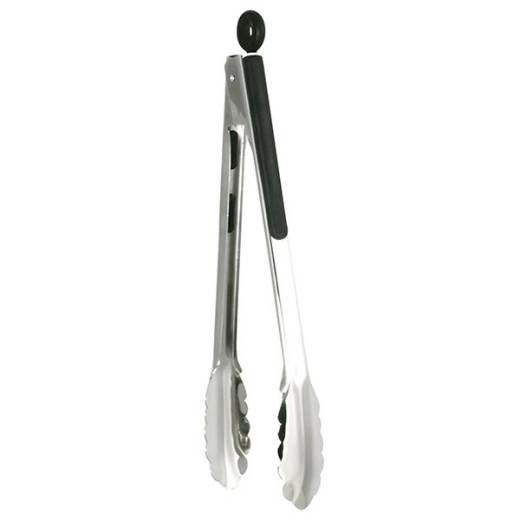 Stainless Steel Tongs Black 30cm/12in