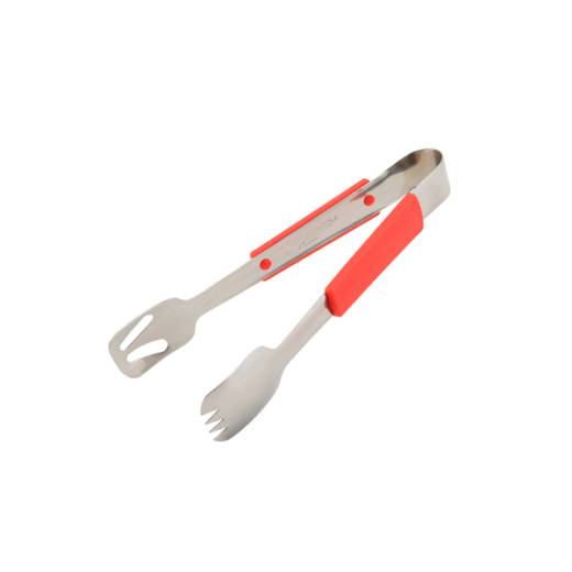 Genware Buffet Tongs Plastic Handle Red