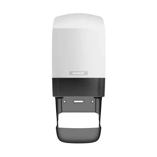 Katrin System 2-Roll Toilet Dispenser White With Core Catcher