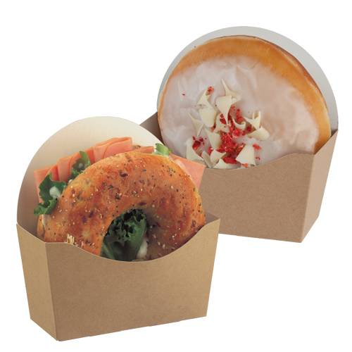 Kraft Bagel Scoop/Pie Holder 120x46x60/120mm (x1000)