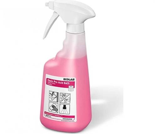 Oasis Pro Acid Bath Bottles 650ml (x6)