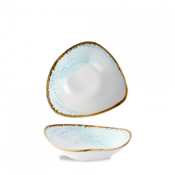 Homespun Accents Aquamarine Triangle Bowl 23.5cm/9.25in 60cl/21oz (x12)