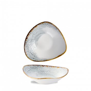 Homespun Accents Jasper Grey Triangle Bowl 23.5cm/9.25in 60cl/21oz (x12)