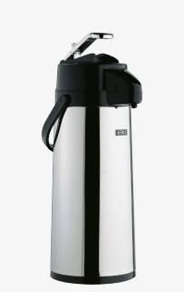 Elia Glass Lined Lever Type Airpot with Tags 1.9L Black