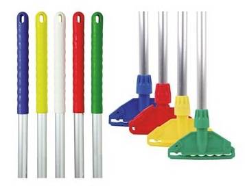 Mop Holder + Handle White (x5)