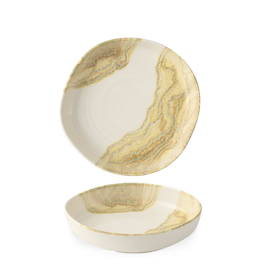 Tide Gold Organic Walled Bowl 23x4.5cm/9x1.75in 88.1cl/31oz (x6)