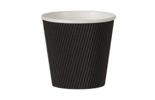 Squat Ripple Pot 16oz Black (x500)