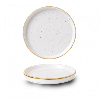 Stonecast Barley White Chefs Walled Plate 15.7x2cm/6.23x0.75in (x6)