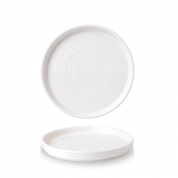 Churchill White Chefs Walled Plate 15.7x2cm/6.23x0.75in (x6)