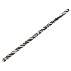 Paper Zebra Straw 8in/20cm Box of 250 (x24)