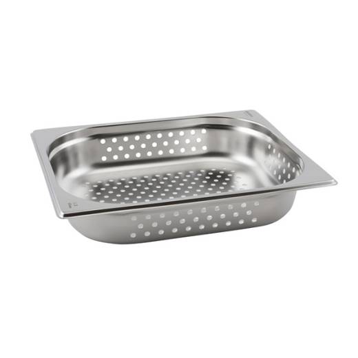 Perforated Stainless Steel Gastronorm Pan 1/2 - 10cm Deep