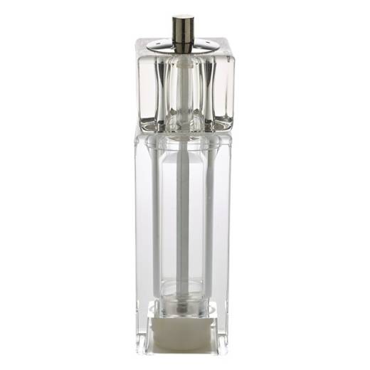 Clear Square Combi Pepper Grinder/ Salt Shaker 16.5cm (x6)
