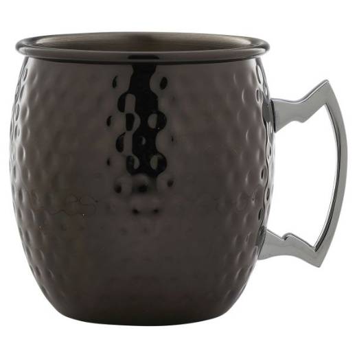 Barrel Gun Metal Mug 55cl/19.25oz Hammered