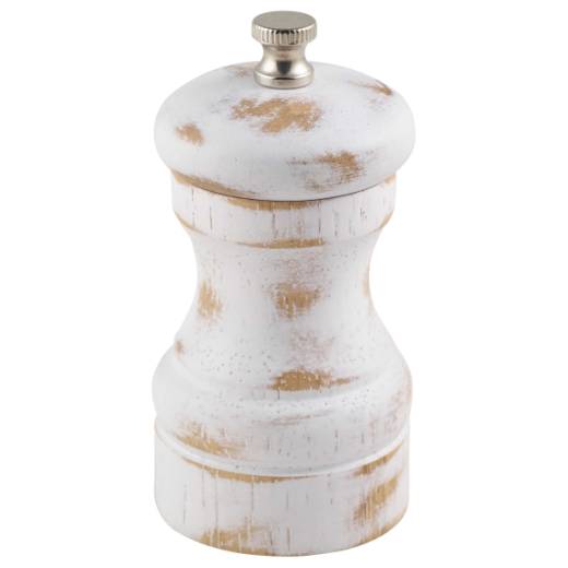 Grinder White Wash Salt/Pepper 10cm