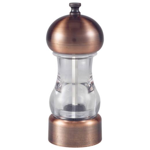 Grinder Antique Copper & Acrylic Salt/Pepper 14cm