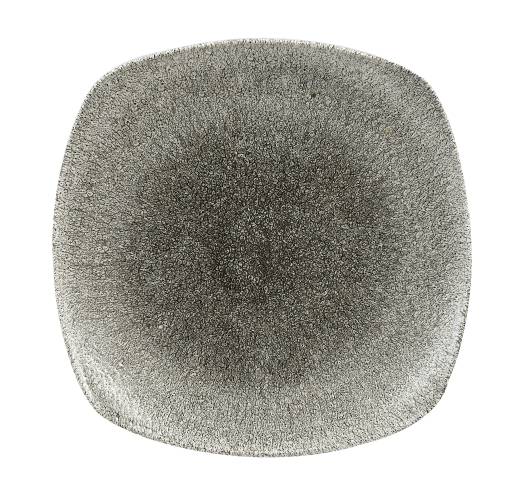 Raku Quartz Black Square Plate 25.2cm (x12)