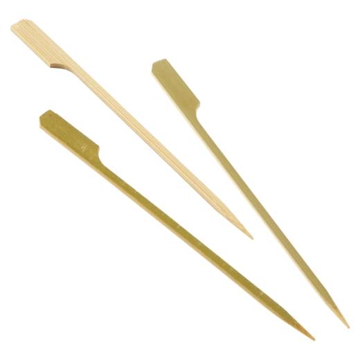 Bamboo Gun Shaped Paddle Skewers 15cm/6in (x100)