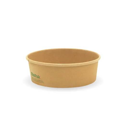BioPak PLA Lined Kraft Salad BioBowl 500ml (x400)