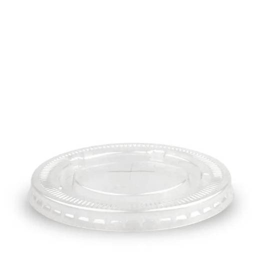 BioPak 90mm Clear PET Large Straw Slot Lid (x1000)