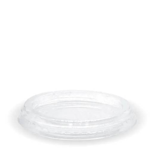 BioPak PLA Flat Lid no Hole for 150/200/280ml Tumbler (x1000)