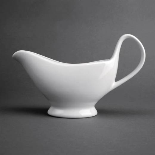 Olympia Whiteware Gravy Boat 340ml/12oz (x6)
