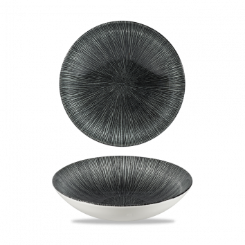 Studio Prints Agano Black Evolve Coupe Bowl 18.2cm/7.25in 42.6cl/15oz (x12)