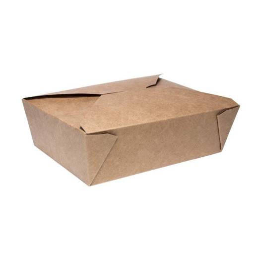 Kraft Bio Takeaway Carton No.3 140/155x195/215x65mm (x180)