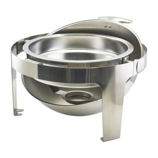 Round Deluxe RollTop Chafer 6L