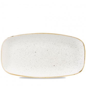 Stonecast Barley White Chefs Oblong Plate No.4 35.5x18.9cm/13.5x7.5in (x6)